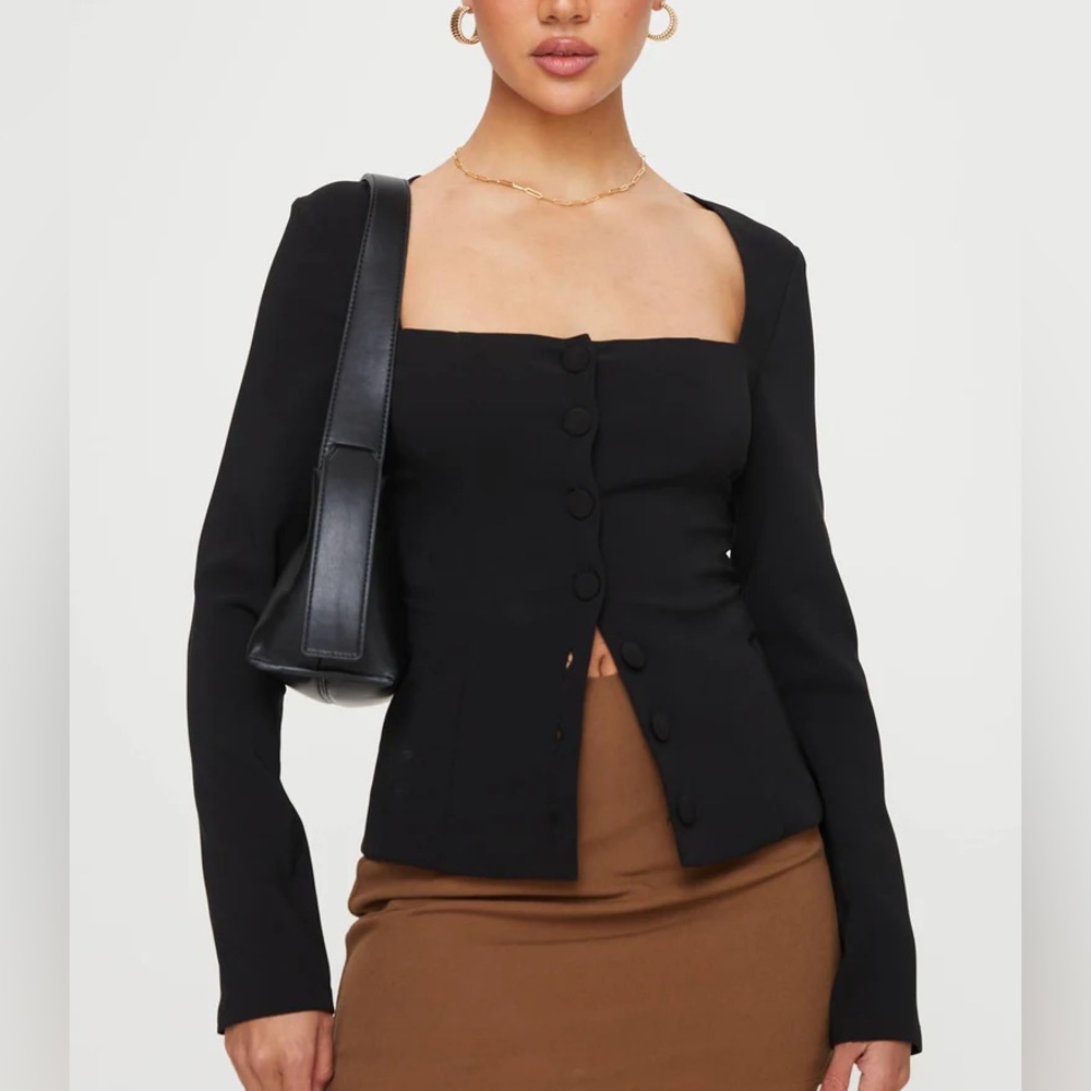 Princess Polly Long Sleeve Button Top